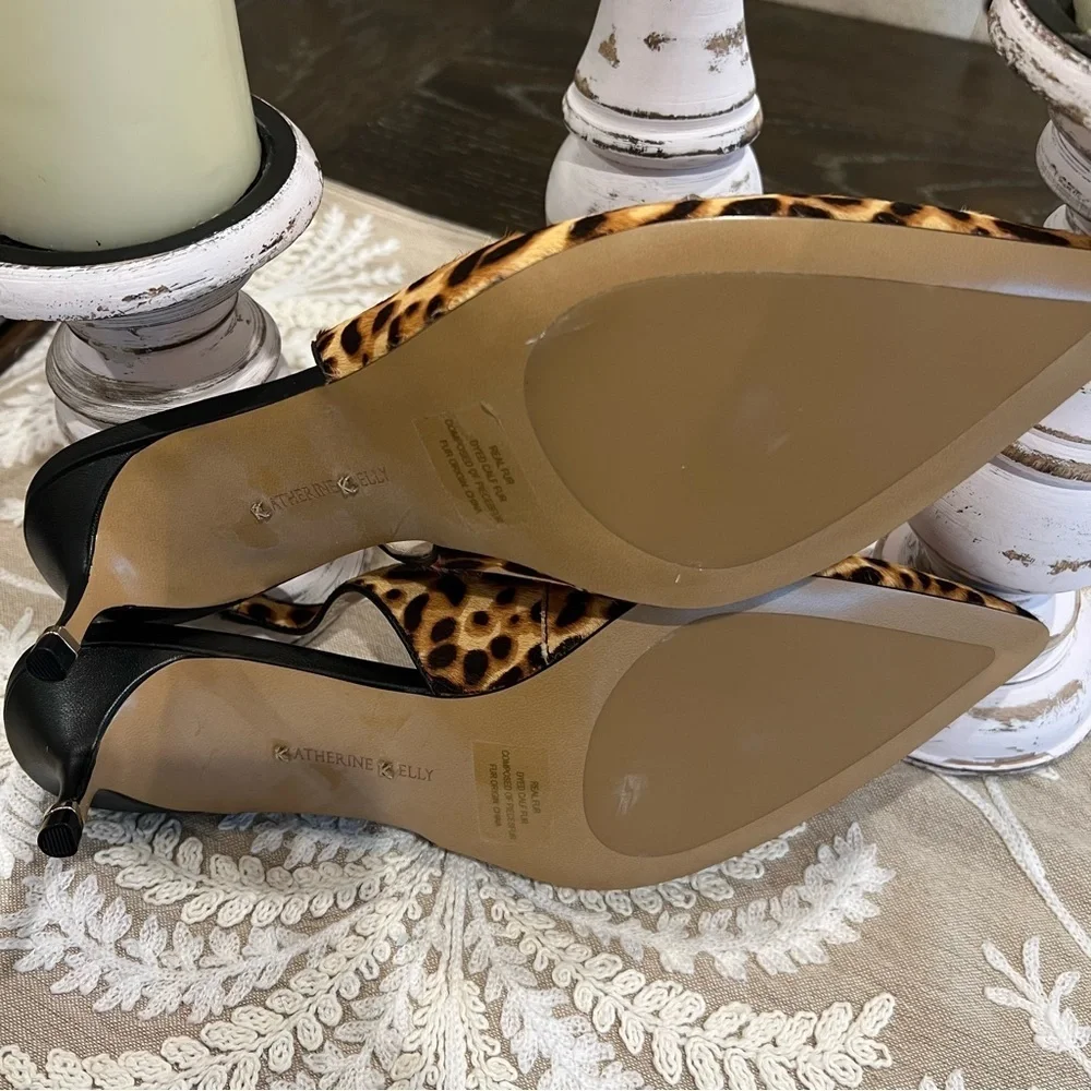 Kathrine Kelly Women's Leather Shoes - Animal Print - Picture 9 of 10